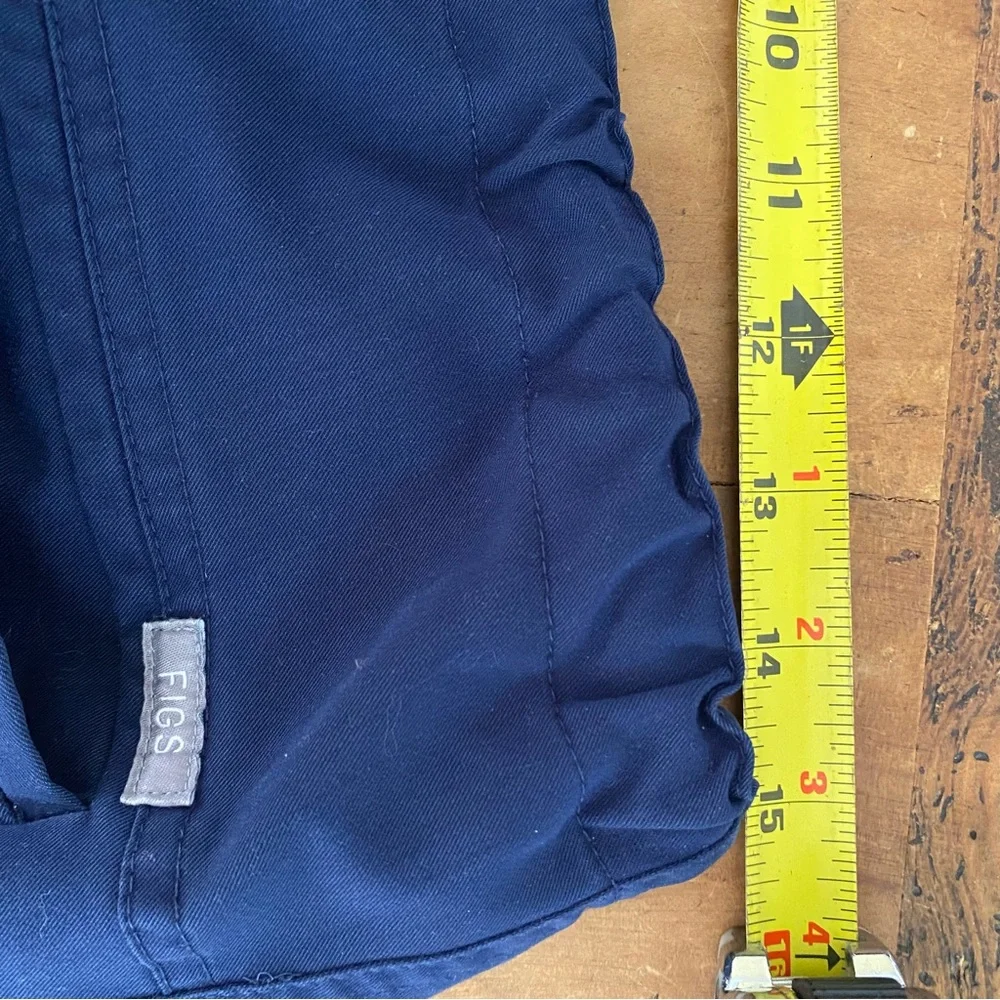 FIGS Unisex L Soft Thread Navy Blue 8 Pocket Drawstring Scrub Pants - Picture 7 of 10